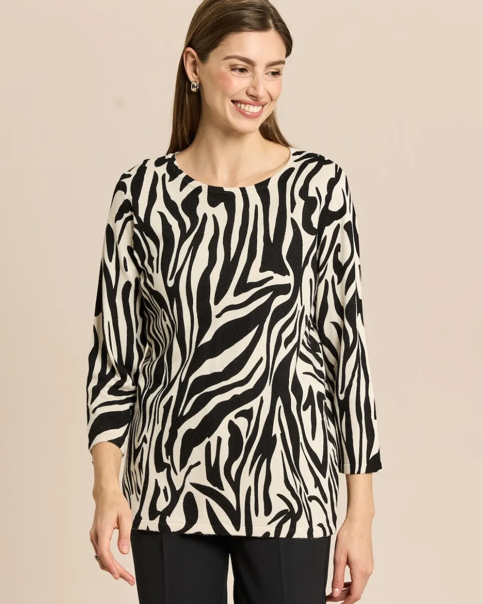 Pullover mit Animal-Druck