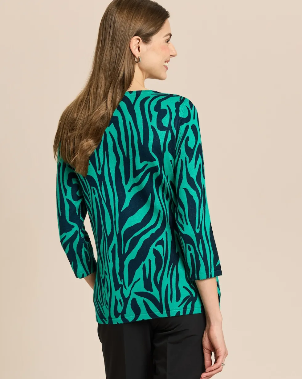 Pullover mit Animal-Druck