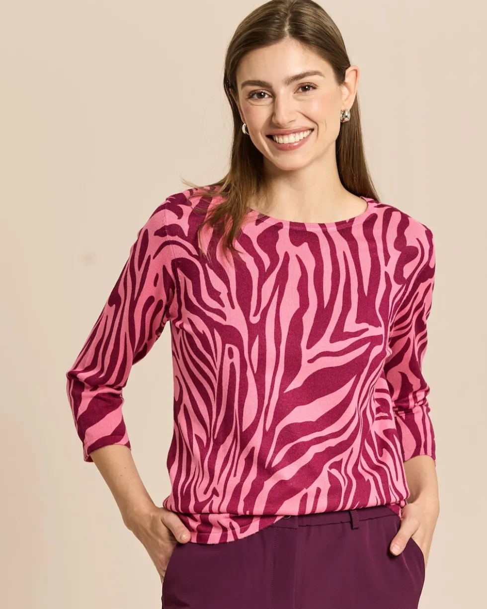 Pullover mit Animal-Druck