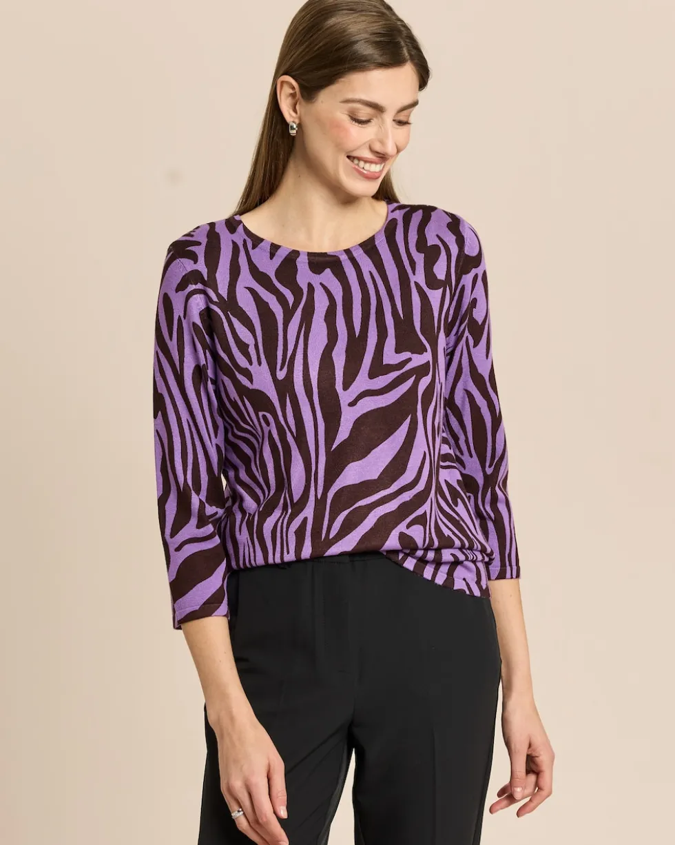 Pullover mit Animal-Druck