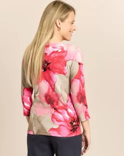 Pullover mit aquarellem Print