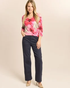 Pullover mit aquarellem Print