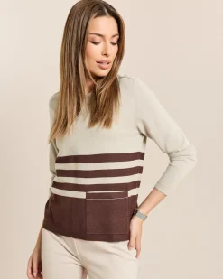 Pullover mit aufgesetzter Tasche