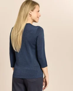 Pullover mit Blüten-Deko