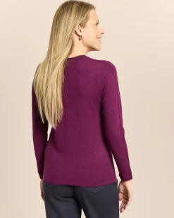 Pullover mit Blütenstickerei