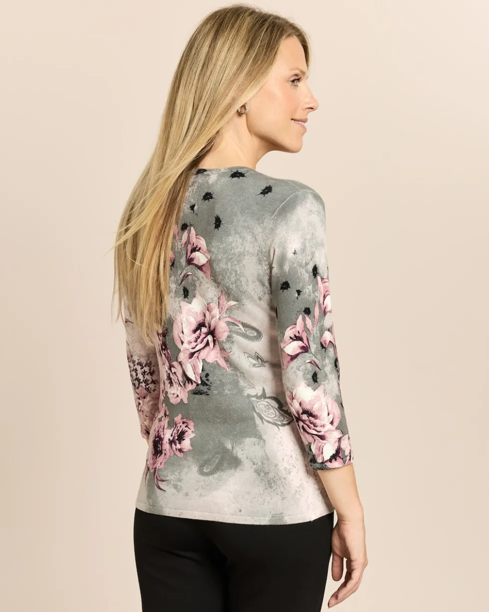 Pullover mit Blumenmuster