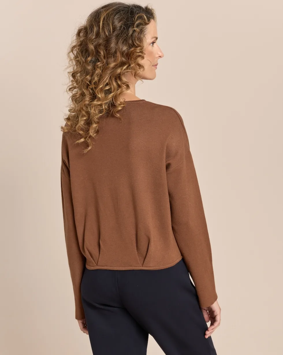 Pullover mit Falte am Saum