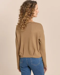 Pullover mit Falte am Saum