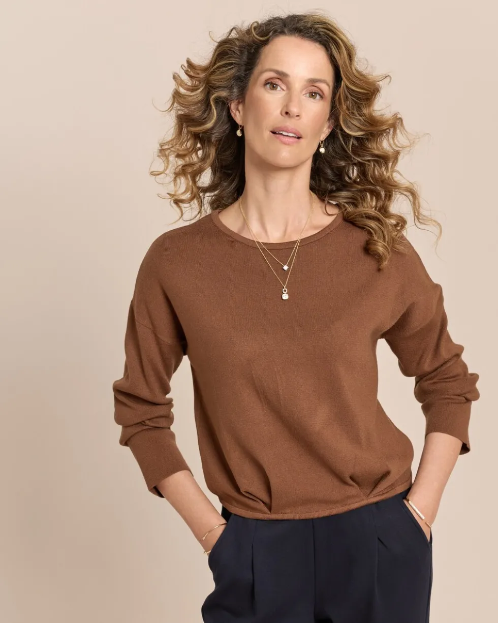 Pullover mit Falte am Saum