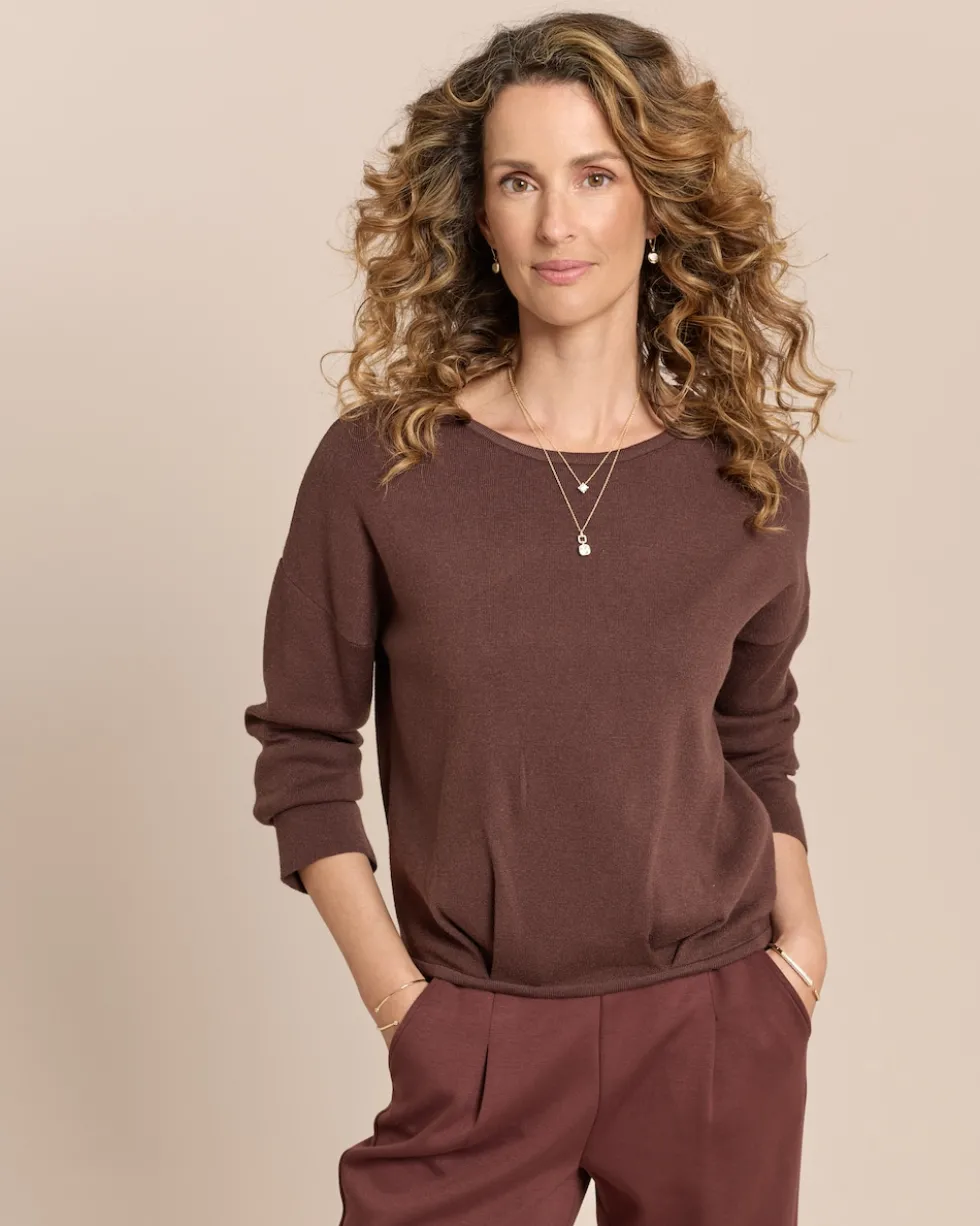 Pullover mit Falte am Saum