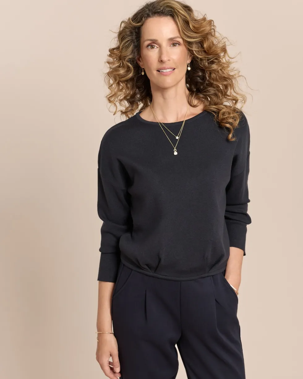 Pullover mit Falte am Saum