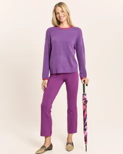 Pullover mit Farbkontrast-Details