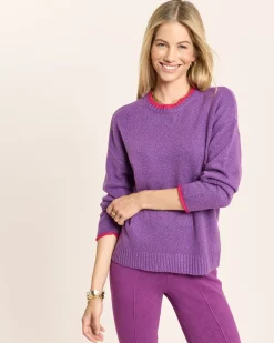 Pullover mit Farbkontrast-Details