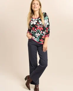 Pullover mit floralem Druck