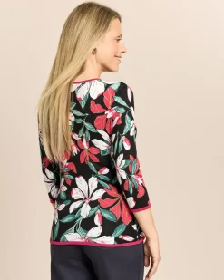 Pullover mit floralem Druck