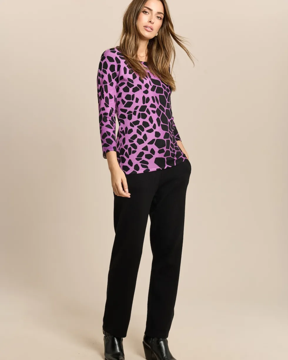 Pullover mit Giraffenmuster