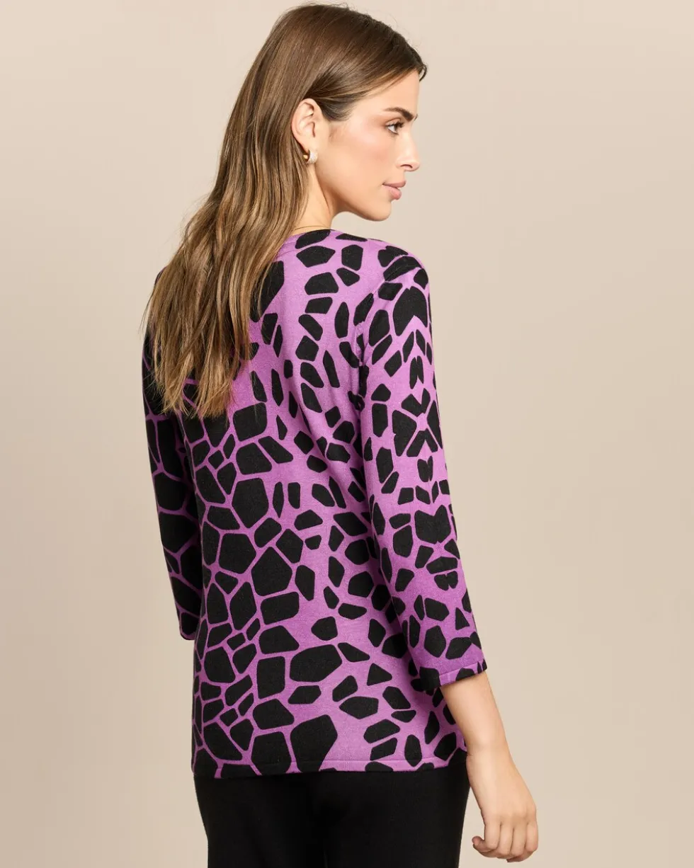 Pullover mit Giraffenmuster