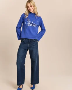 Pullover mit Glitzer-Motiv