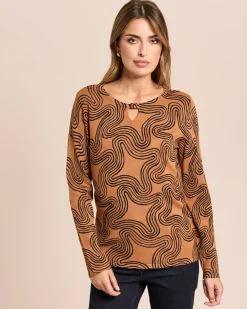 Pullover mit Key-Hole am Rundhals