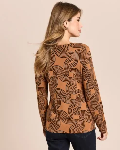 Pullover mit Key-Hole am Rundhals