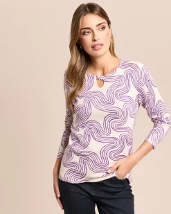 Pullover mit Key-Hole am Rundhals
