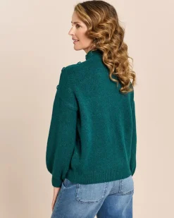 Pullover mit Knopfdetail