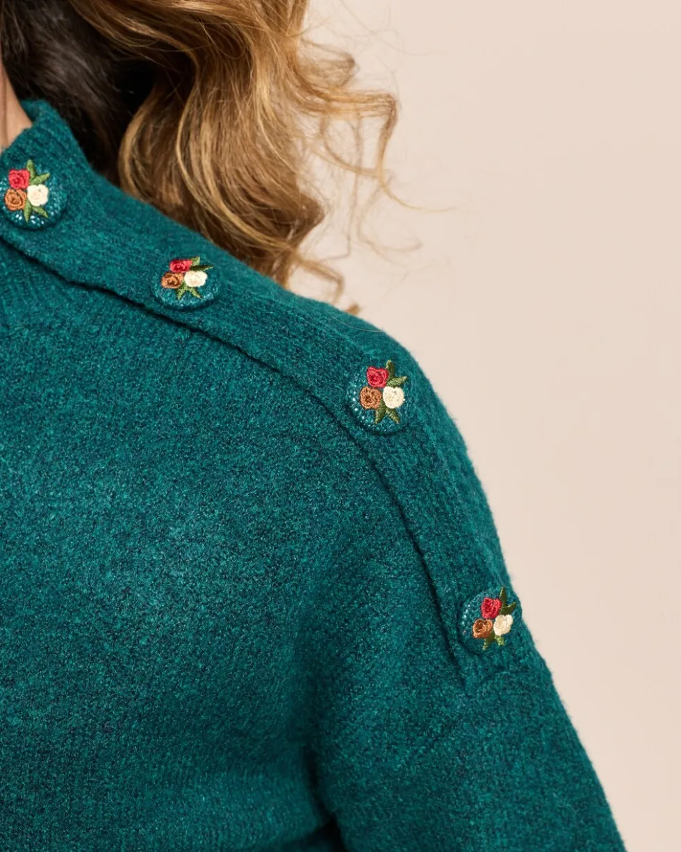 Pullover mit Knopfdetail