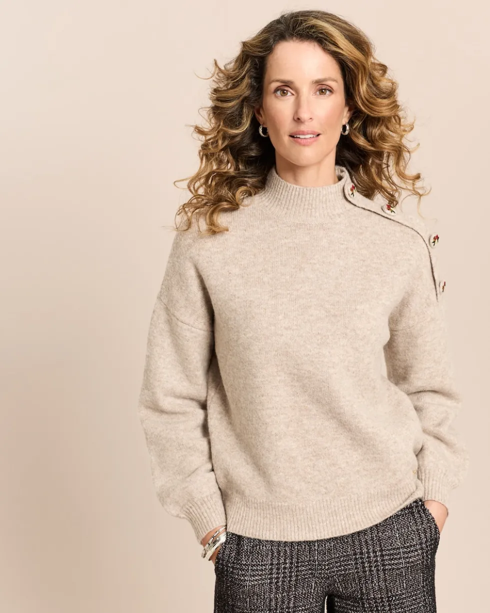 Pullover mit Knopfdetail