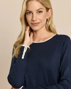 Pullover mit Knöpfen in Perlen-Optik