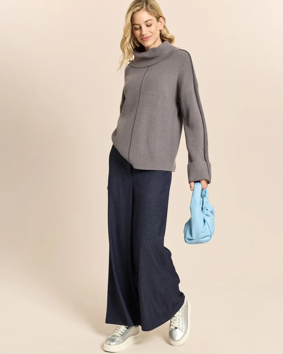 Pullover mit Kontrastdetail