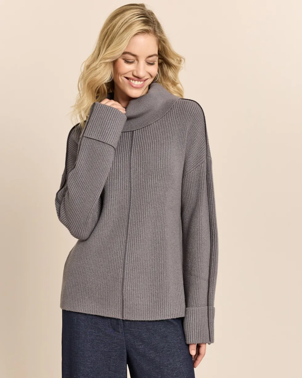 Pullover mit Kontrastdetail