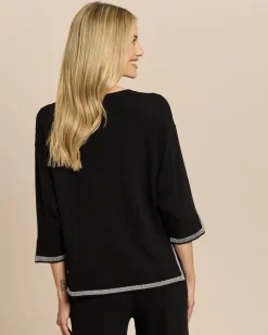 Pullover mit Kontraststreifen