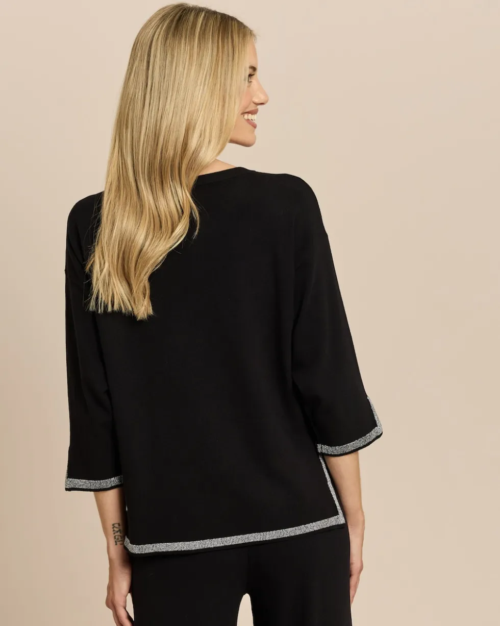 Pullover mit Kontraststreifen
