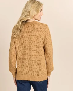 Pullover mit Lochstruktur