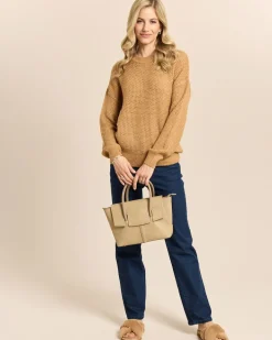 Pullover mit Lochstruktur