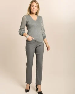 Pullover mit Mesh-Einsätzen