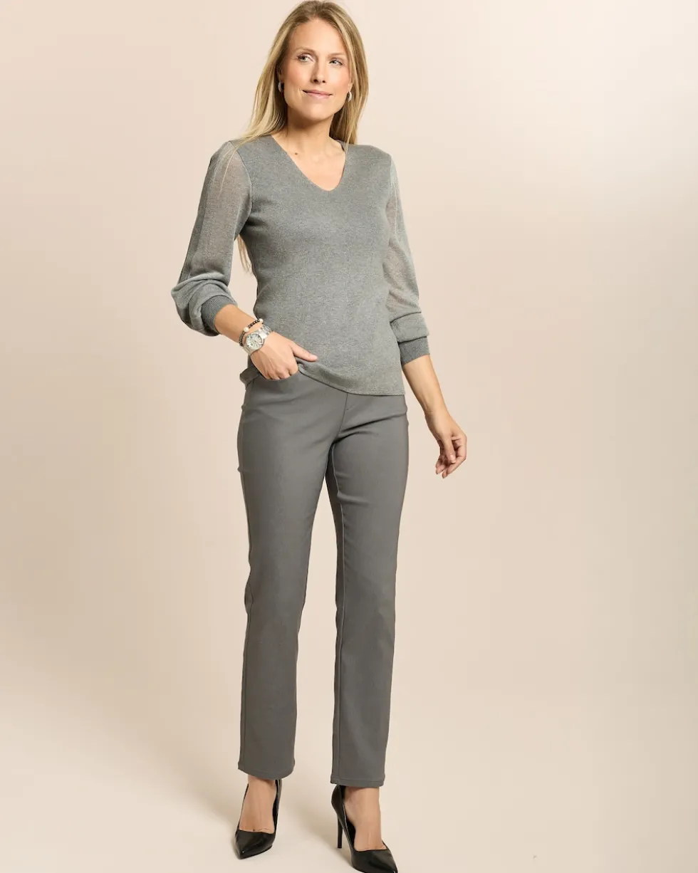 Pullover mit Mesh-Einsätzen