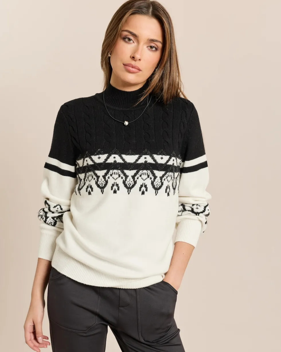 Pullover mit Norweger-Jacquard