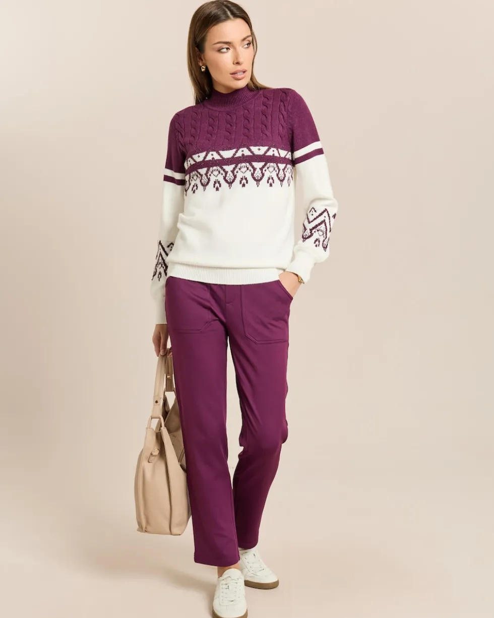 Pullover mit Norweger-Jacquard