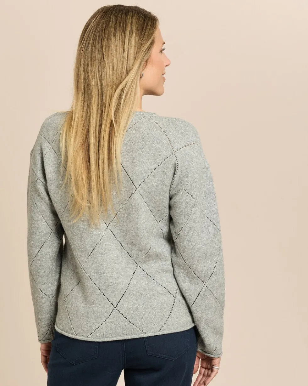 Pullover mit Pailletten-Rauten