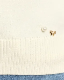 Pullover mit Perlen