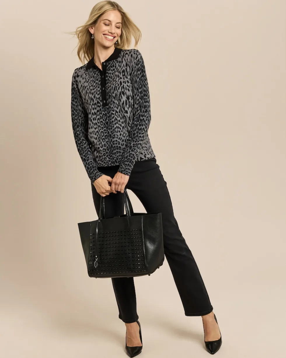 Pullover mit Polokragen