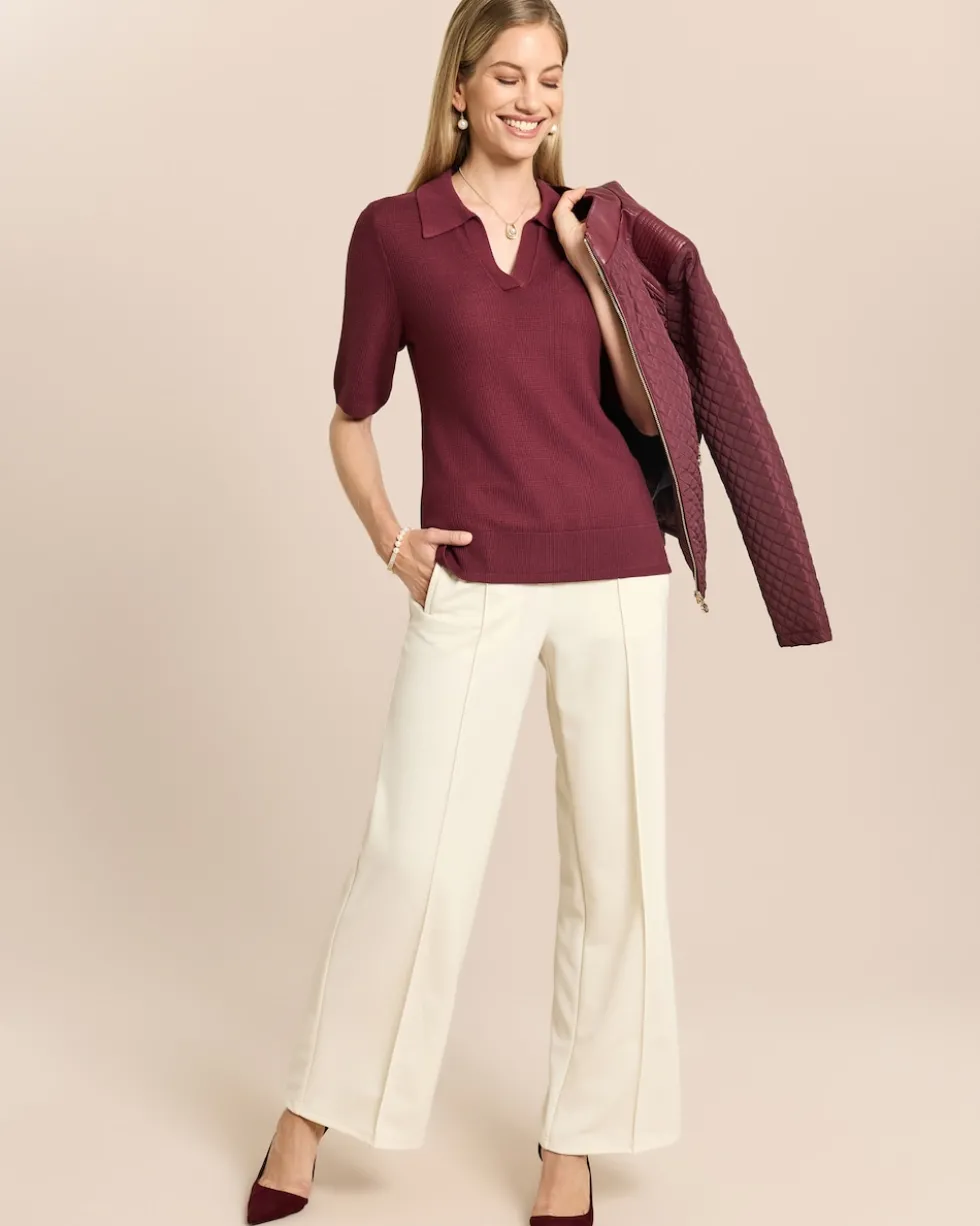 Pullover mit Polokragen