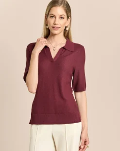 Pullover mit Polokragen