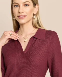 Pullover mit Polokragen