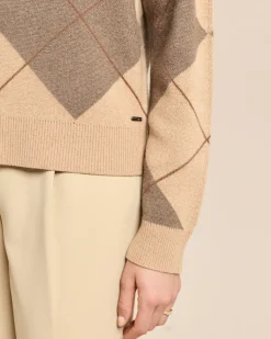 Pullover mit Rauten