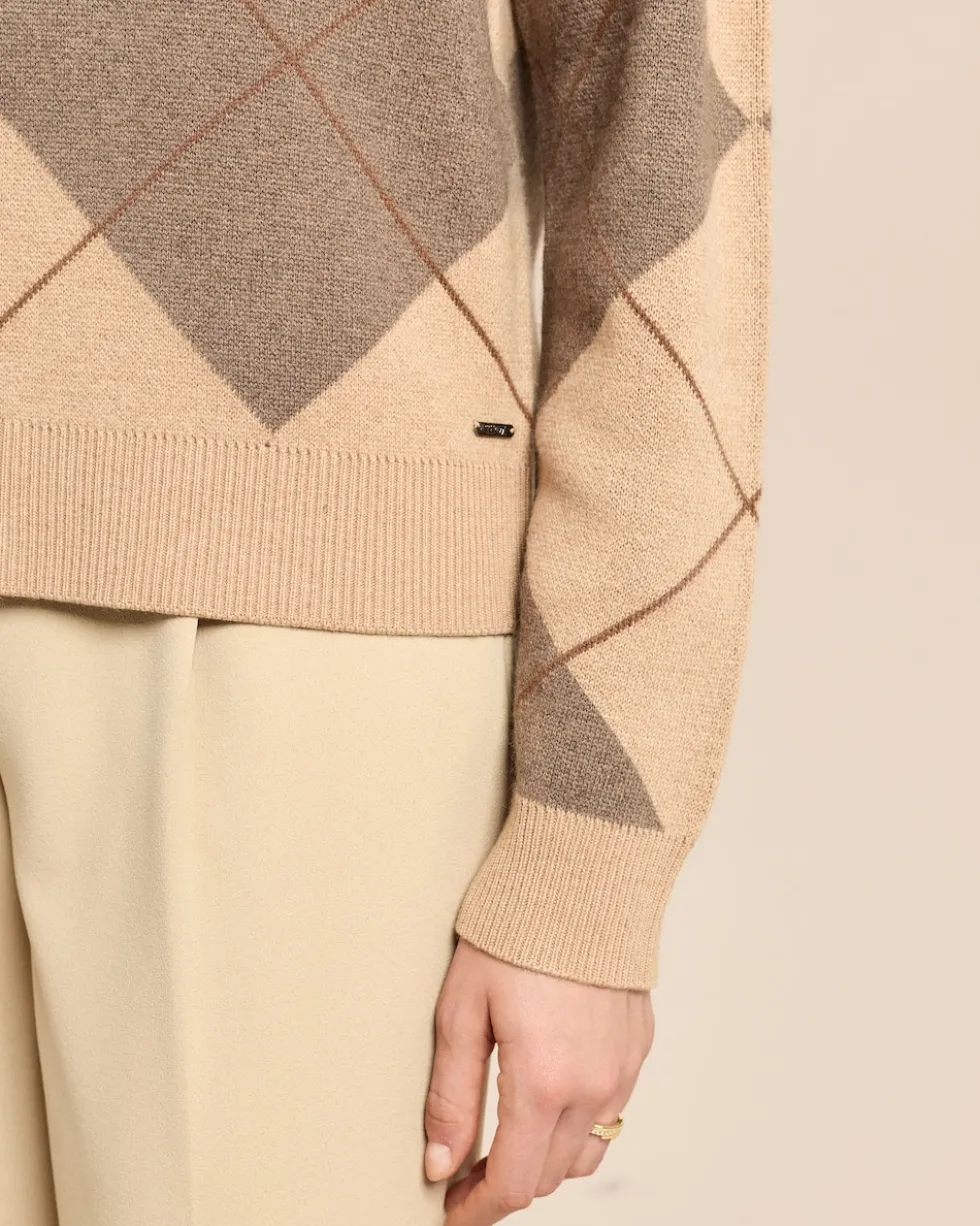 Pullover mit Rauten