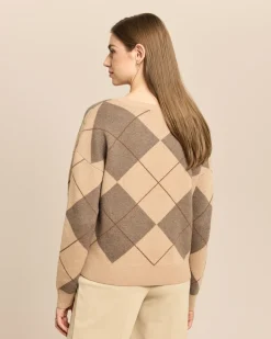 Pullover mit Rauten