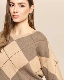 Pullover mit Rauten