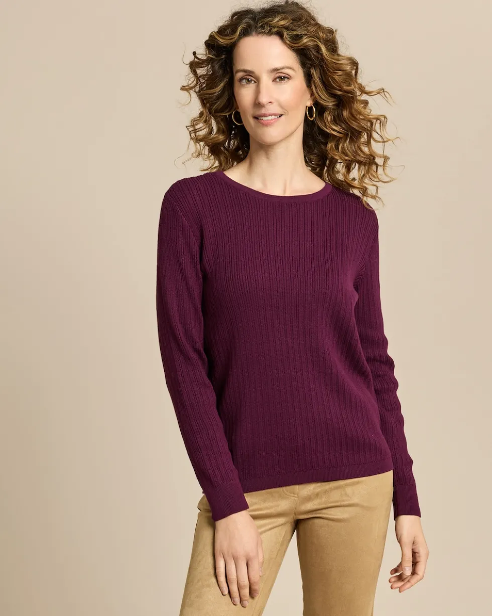 Pullover mit Rippen-Struktur